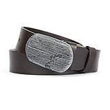 Opasky - Opasok z pravej kože BLACK WOOD, Ručná výroba na Slovensku (Zelená) - 16365048_