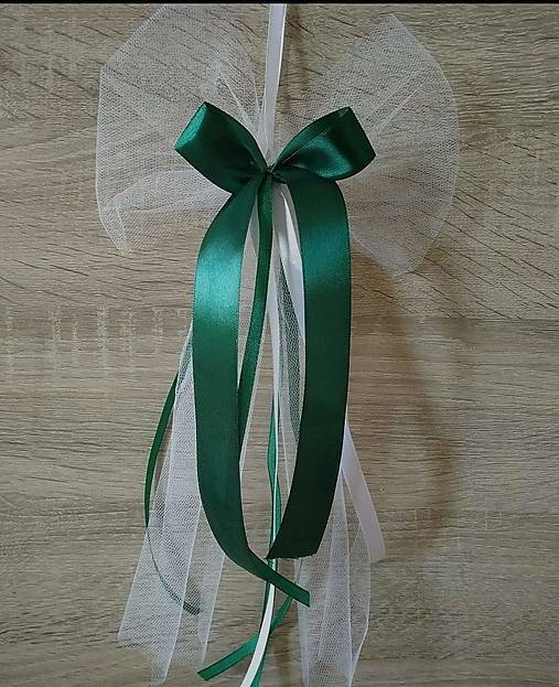 Dekorácie - mašle na kľučky auta - 16366873_