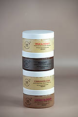 Telová kozmetika - MARK sugar scrub Cinnamon Chai - s výťažkami z medu - 16364752_