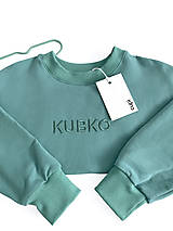 Detské oblečenie - Detská mikina s menom KUBKO - old green - 16366615_