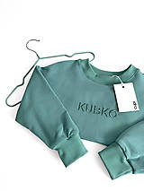 Detské oblečenie - Detská mikina s menom KUBKO - old green - 16366899_