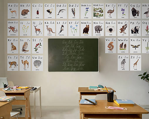 Hračky - Prírodná ABECEDA na stenu - 16366961_