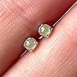  - Ivory Diamonds Ag925 Stud Earrings / Náušnice s diamantmi E018 - 16368076_