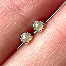 Náušnice - Ivory Diamonds Ag925 Stud Earrings / Náušnice s diamantmi E018 - 16368076_