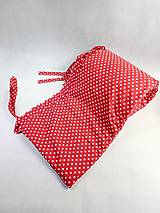 Detský textil - Červený bodkovaný mantinel do postieľky za zvýhodnenú cenu - 16367632_