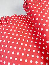 Detský textil - Červený bodkovaný mantinel do postieľky za zvýhodnenú cenu - 16367633_