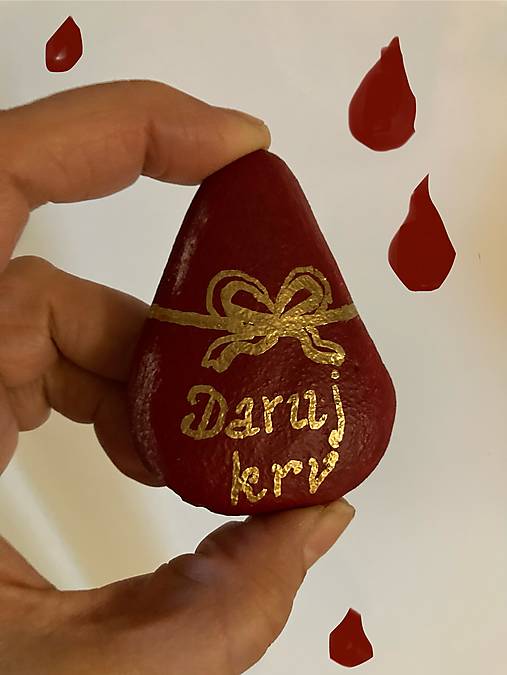Dekorácie - Darcovská kvapka krvi  - 16367510_