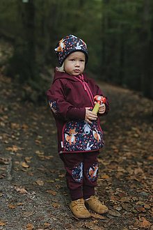 Detské oblečenie - Zimná softshellová bunda "rabbit&fox" - 16369229_