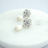 Náušnice - Vintage perlové náušnice (Ag925) - 16367695_