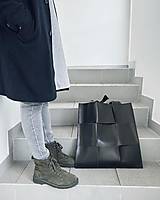 Veľké tašky - ŠACHOVNICA čierna kožená taška - 16369187_