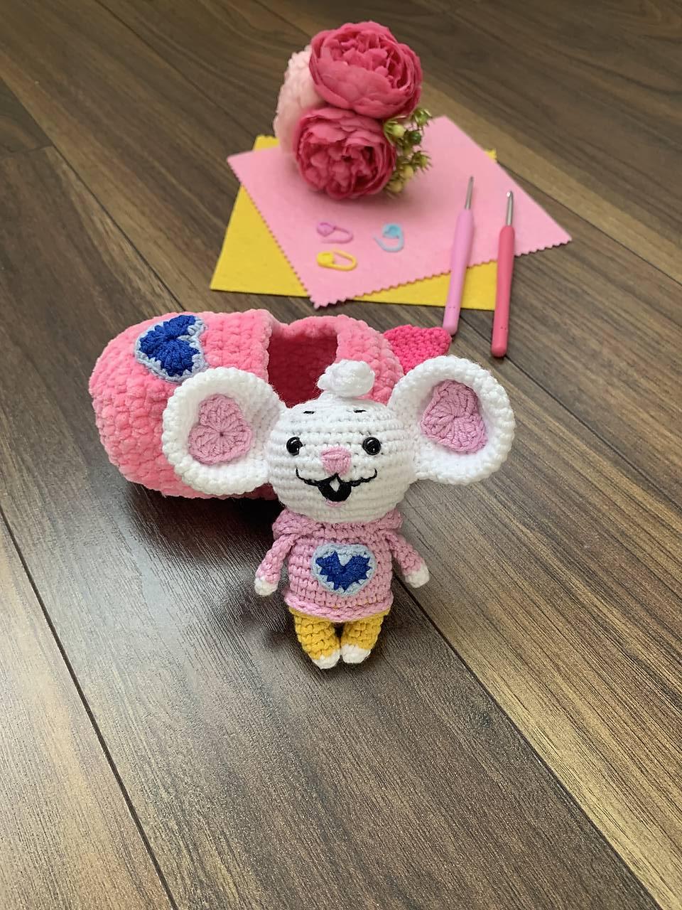 Myška Čipsík (objednávka pre Ivusha) (myška s vakom) Buchtaa