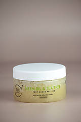Telová kozmetika - MARK sugar foot scrub Neem & Tea tree oil - s bambusovým práškom - 16367863_