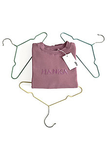 Detské oblečenie - Detská mikina s menom HANKA - lavender - 16367825_