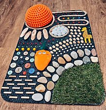 Hračky - Senzomotorický koberec Mrkva - 16368150_