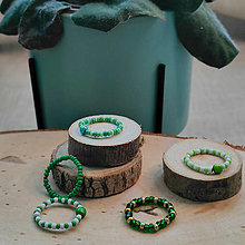 Prstene - Kolekcia zelených prsteňov - 16368067_
