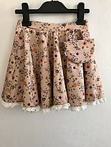 Detské oblečenie - Kruhová suknička s odopínateľným vreckom - 16369723_