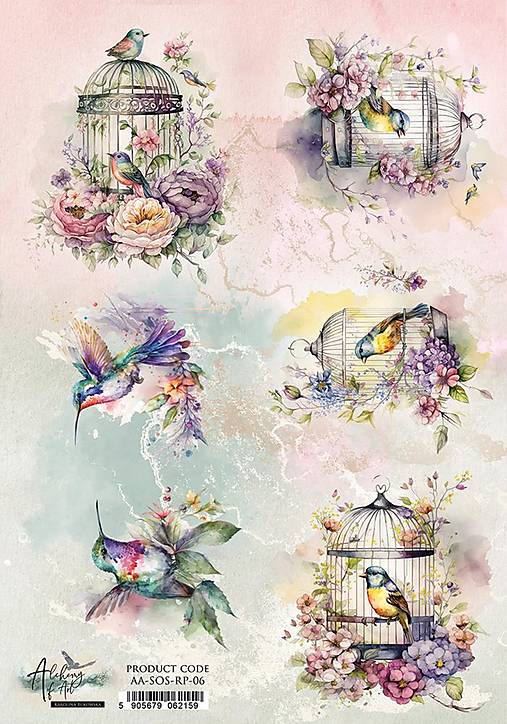 Papier - Ryžový papier SOS 06/ A4 - 16373403_