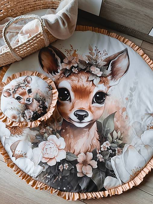 Detský textil - Podložka na hranie DEER - 16373264_