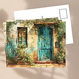 Papiernictvo - Pohľadnica "dvere domova " - 16372939_