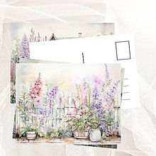 Papiernictvo - Pohľadnica " romantic garden " - 16372791_