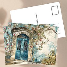 Papiernictvo - Pohľadnica "za modrou vežou v uličke" - 16372952_