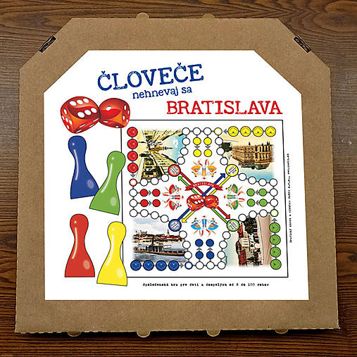 Iné - človeče nehnevaj sa (30x30cm) - slovenské mestá (človeče - Bratislava) - 16370883_