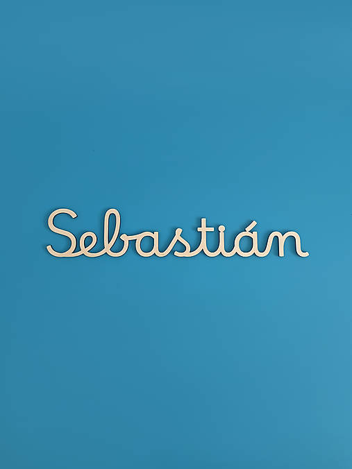 Tabuľky - Drevený nápis s menom - Sebastián - 16373488_