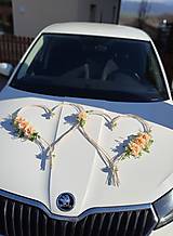 Dekorácie - Srdcia na svadobné auto - 16374259_