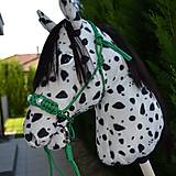 Hračky - Hobby horse Appaloosa Dalmatine zelená parelka pearl - 16373652_