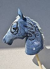 Hračky - Hobby horse Denim- bleach + personalizacia - 16374311_