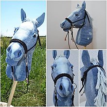 Hračky - Hobby horse Denim- bleach - 16374126_