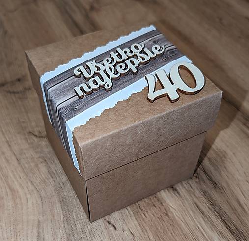 Personalizovaná narodeninová krabička na peniaze