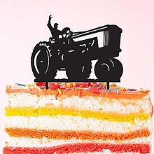 Dekorácie - Zápich na tortu - Traktorista 1 - 16374890_