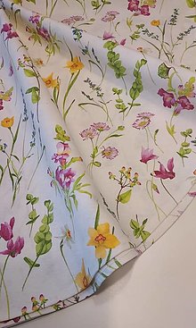 Úžitkový textil - Oválny obrus (Jarné kvety) - 16380055_