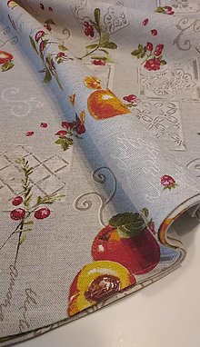 Úžitkový textil - Oválny obrus (Ovocie na režnej) - 16380059_