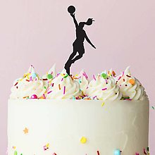 Dekorácie - Zápich na tortu - Basketbalistka - 16379049_