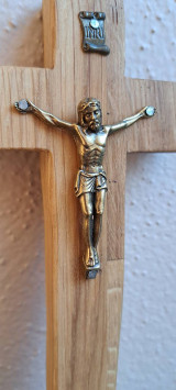 Dekorácie - Kríž s Ježišom - 16377979_