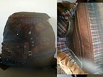 Batohy - Hnedý kožený batoh-Unisex luxusný ruksak - 16379484_