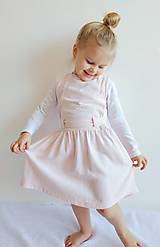 Detské oblečenie - Dievčenské ľanové šaty - 16379115_