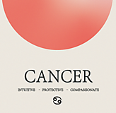 Grafika - Cancer/Rak art print - astrologické znamenie - 16379210_
