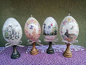 Dekorácie - vajíčka na stojane - 16378984_