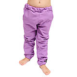 Detské oblečenie - Softshellové nohavice - basic lila - 16381535_
