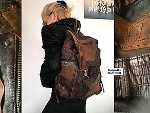 Batohy - Hnedý kožený batoh-Unisex luxusný ruksak - 16383678_