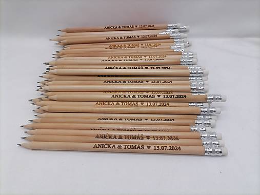 Dekorácie - Svadobná ceruzka - 16383464_