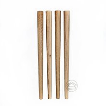 Nábytok - Kónická drevená stolová noha - dub - 16385542_
