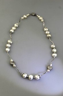 Náhrdelníky - perly náhrdelník - 16386549_