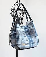 Veľké tašky - Károvaná hobo kabelka - 16385514_