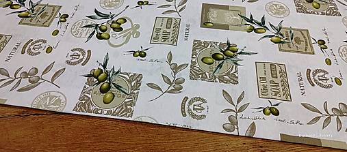Textil - Bavlna režná - Olive - cena za 10 centimetrov - 16389476_