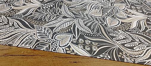 Textil - Bavlna režná - Listy- cena za 10 centimetrov - 16389480_