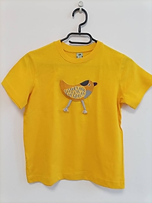 Detské oblečenie - Pískacie a reflexné tričko - Kanárik - 16387726_